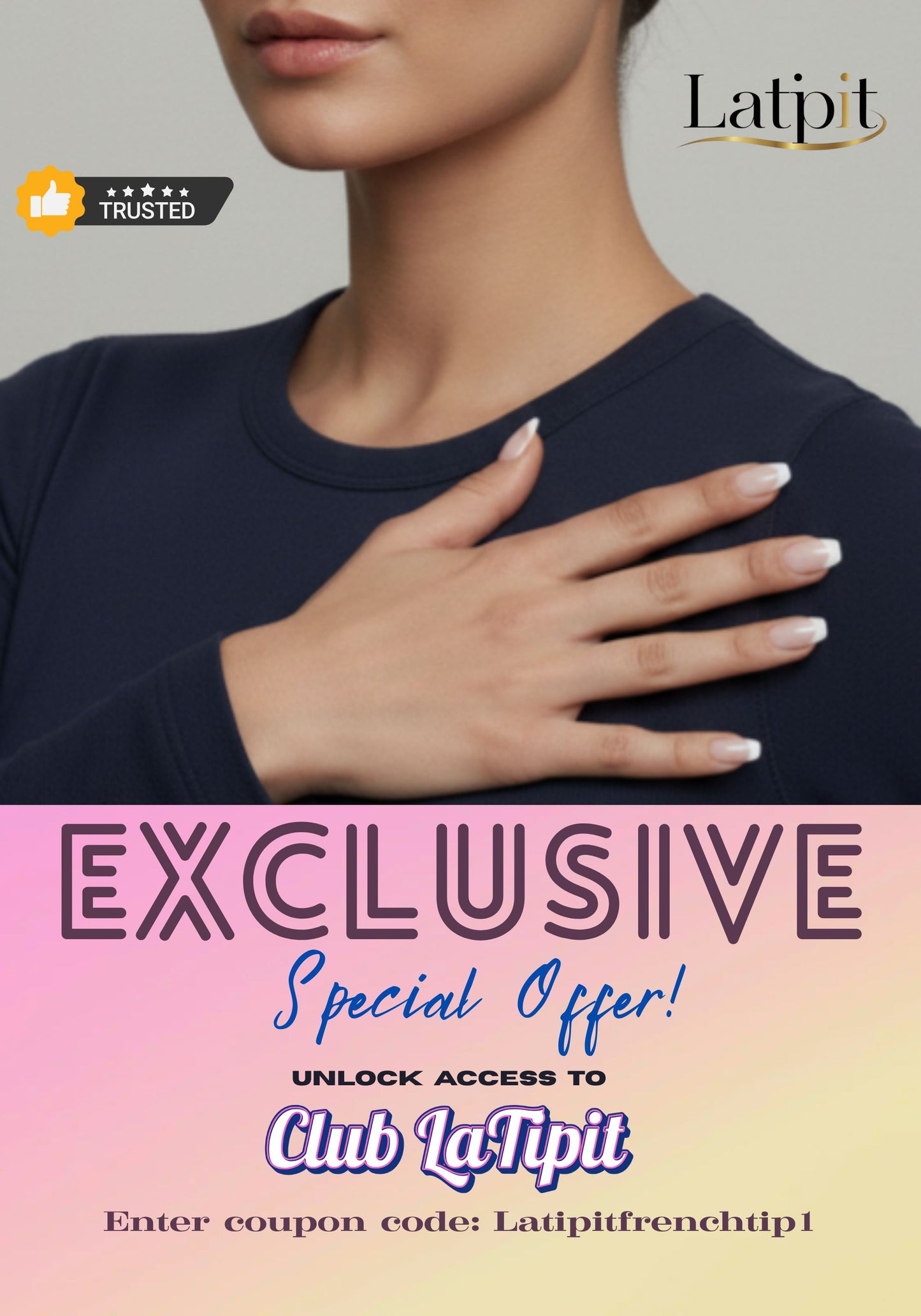 Salon French Tip. Effortlessly