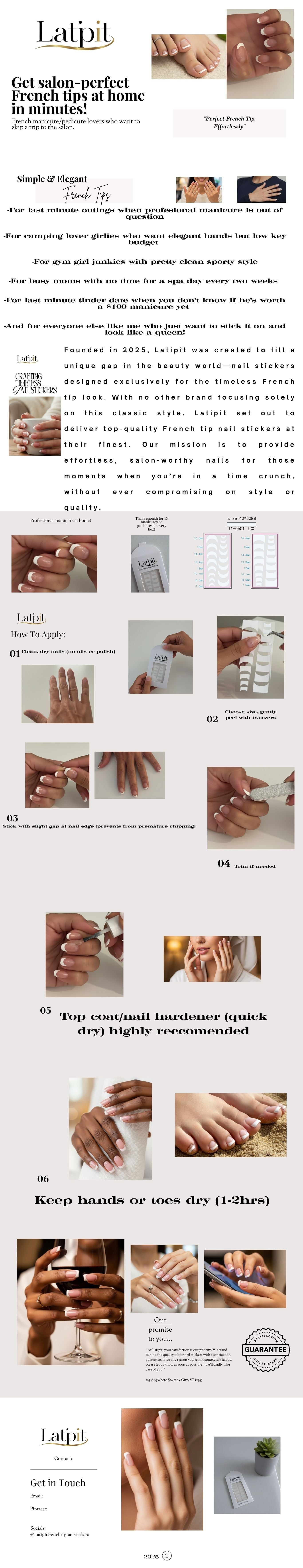 Salon French Tip. Effortlessly