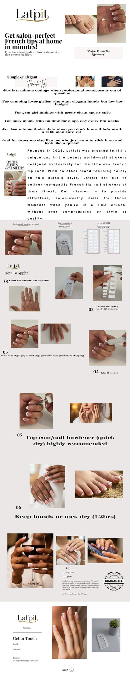 Salon French Tip. Effortlessly